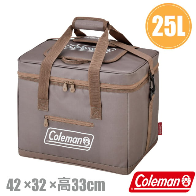 【Coleman】25L灰咖啡終極保冷袋.保冰袋.保溫袋.行動冰桶 /露營野餐.釣魚.可搭配拖輪冰桶/ CM-06784✿30E010